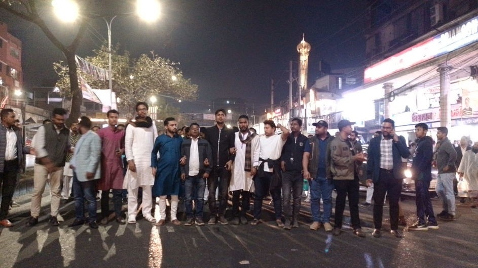 চতুর্থ দিনের মতো ঢাকা কলেজ ছাত্রদলের পদ-বঞ্চিতদের বিক্ষোভ মিছিল