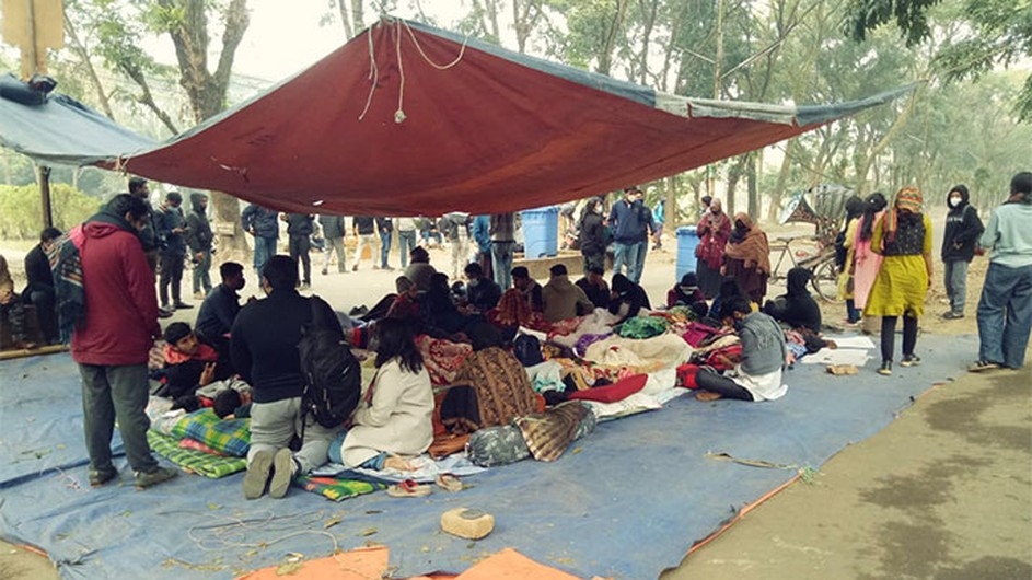 শাবিপ্রবিতে অনশনরত ৩ শিক্ষার্থী অসুস্থ