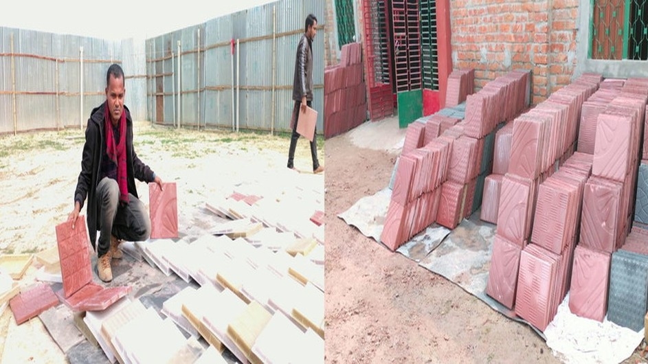 ৬ বছরেও মেলেনি চাকরি, পার্কিং টাইলসের ব্যবসায় ভাগ্য ঘুরলো রিয়াজুলের