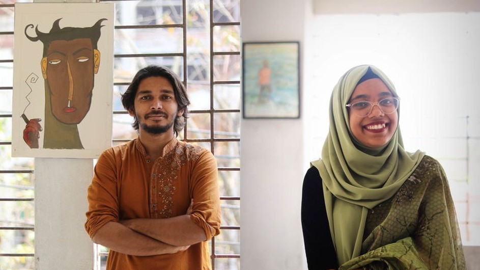 পাবিপ্রবি কণ্ঠস্বর আবৃত্তি দলের নেতৃত্বে ইমন-সজনী