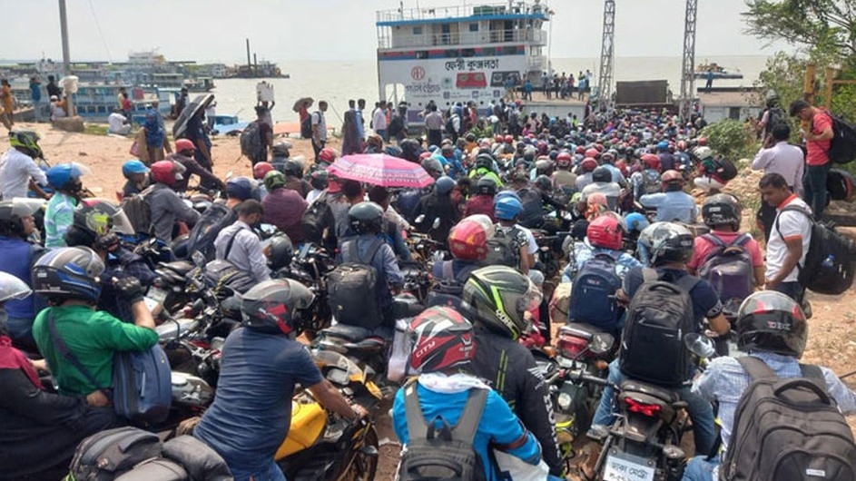 মোটরসাইকেল পারাপারে মঙ্গলবার থেকে শিমুলিয়া ঘাটে ফেরি চালু