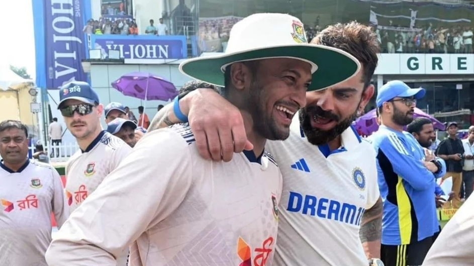 বিদায় বেলায় সাকিবকে ব্যাট উপহার দিলেন বিরাট