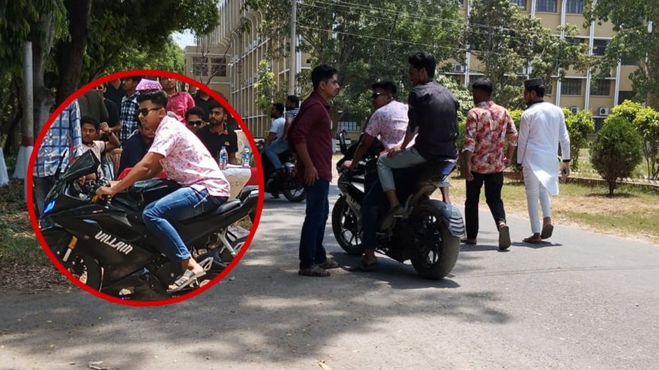 হলার যুক্ত বাইক নিয়ে গুচ্ছের ইবি কেন্দ্রে আতঙ্ক ছড়াচ্ছিলেন তারা