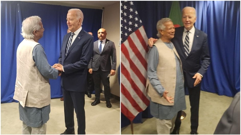 জো বাইডেনের সঙ্গে বৈঠকে বসেছেন ড. ইউনূস