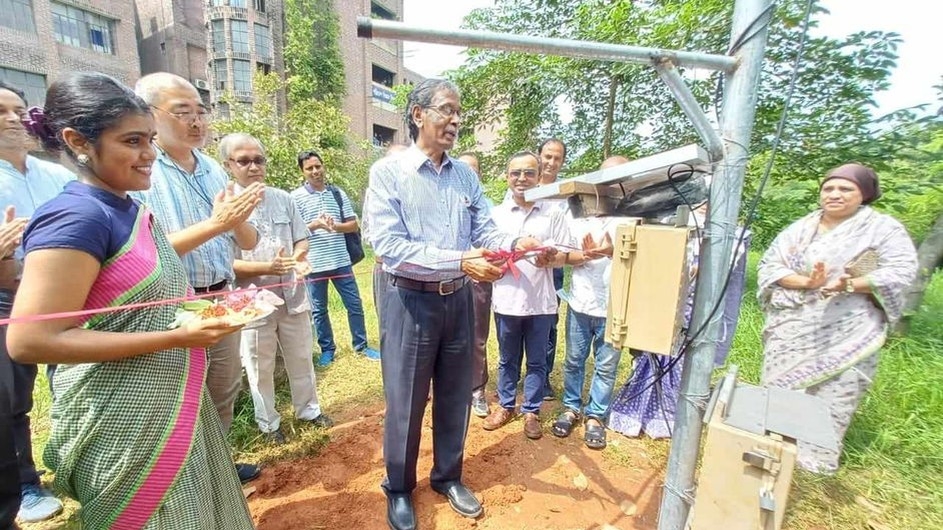 জাবিতে ভূতাত্ত্বিক বিজ্ঞান বিভাগের আবহাওয়া স্টেশন উদ্বোধন