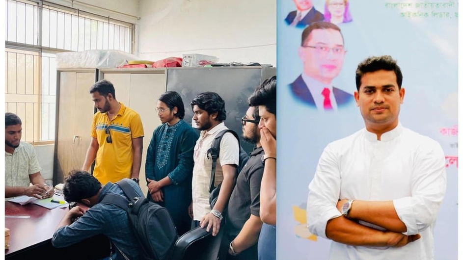 অর্থাভাবে ভর্তি না হতে পারা শিক্ষার্থীর পাশে জবি ছাত্রদল নেতা বাসিত
