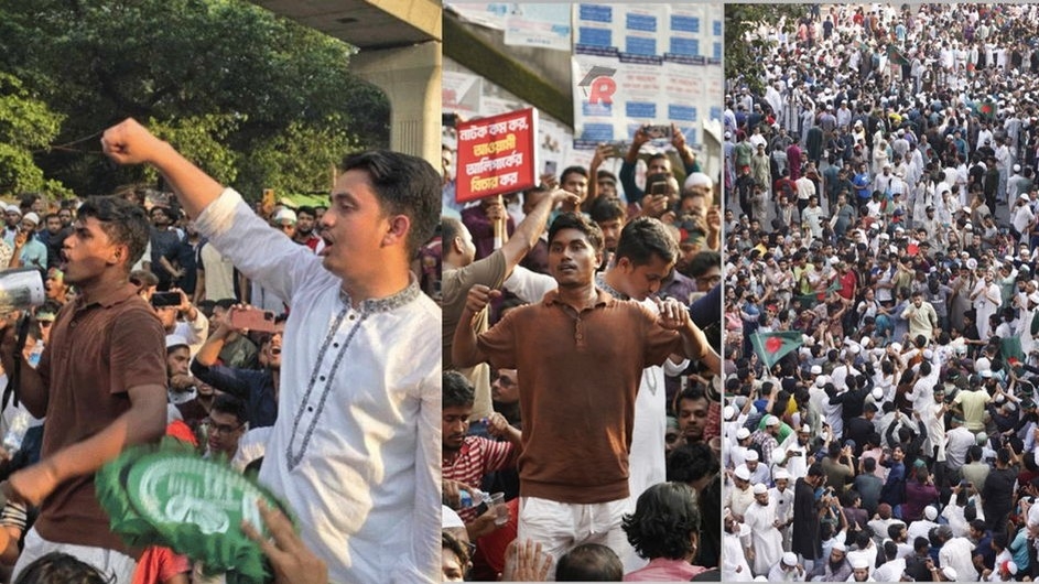 যেন ফিরে এসেছে ‘জুলাই’, আ.লীগ নিষিদ্ধের দাবিতে উত্তাল শাহবাগ