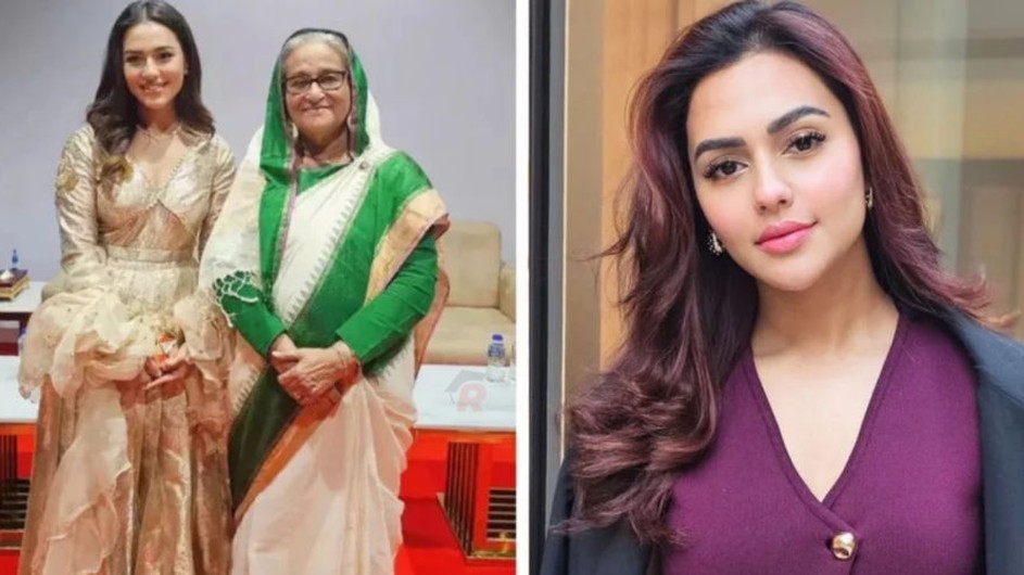 শাহজালাল বিমানবন্দরে অভিনেত্রী নুসরাত ফারিয়া আটক