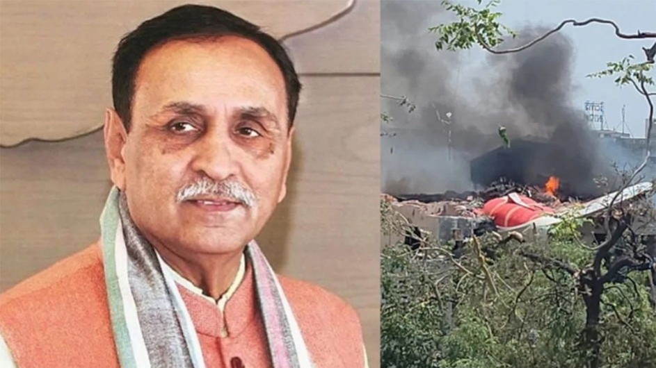 ভারতে বিধ্বস্ত বিমানে ছিলেন গুজরাটের সাবেক মুখ্যমন্ত্রী
