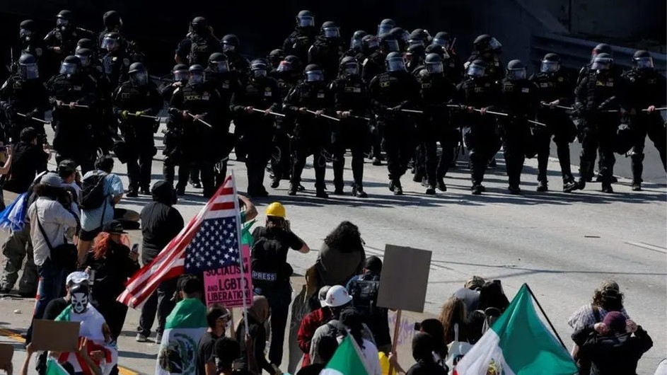 লস অ্যাঞ্জেলসে এবার শত শত মেরিন ও ন্যাশনাল গার্ড মোতায়েন