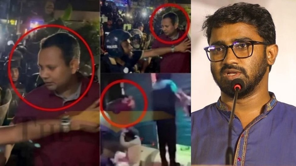 মেরুন টি-শার্ট পরা সেই ব্যক্তির পরিচয় জানালেন রাশেদ খান