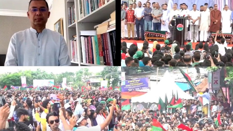 শাহবাগে চলছে ছাত্রদলের সমাবেশ, ভার্চ্যুয়ালি যোগ দিয়েছেন তারেক রহমান