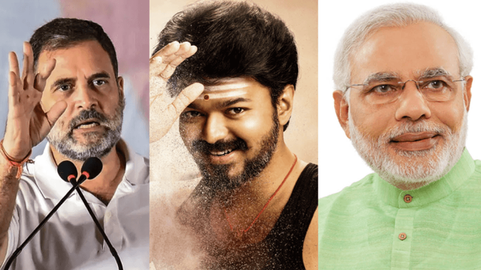 বিজয়ের পাশে দাঁড়িয়ে মোদীকে তীব্র আক্রমণ রাহুল গান্ধীর