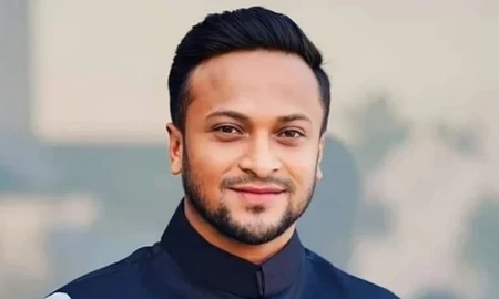 শেখ মুজিবুর রহমানের শাহাদাত বার্ষিকীতে সাকিবের শ্রদ্ধা