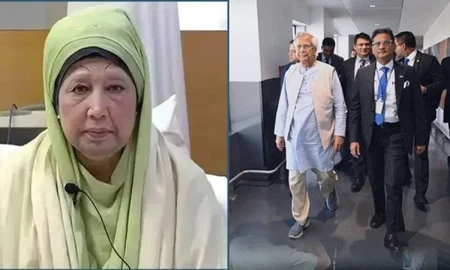 খালেদা জিয়াকে দেখতে এভারকেয়ার হাসপাতালে প্রধান উপদেষ্টা